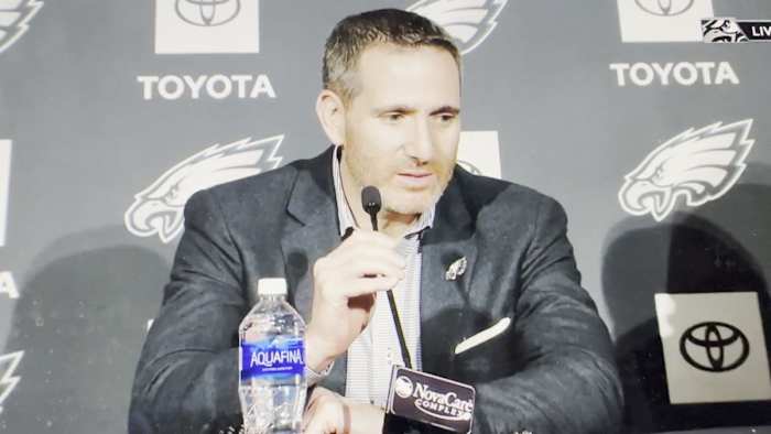 Howie Roseman on why he made the trade back with the Houston Texans on Friday night